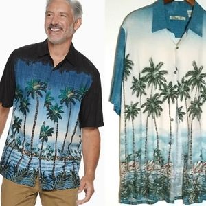 Batik Bay Men's Tropical Palm Tree button Shirt